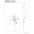 thumbnail image 2 of Brass, Bathroom Sink Drain, Pop-Up Drain with Overflow KB2007, 2 of 2