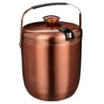 thumbnail image 3 of 3 Litre Ice Bucket Insulated Stainless Steel Double Wall with Lid and Ice Tongs,Copper, 3 of 6
