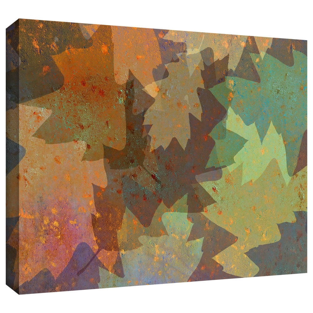 ArtWall Cora Niele  "American Oak Leaves" Gallery-Wrapped Canvas