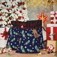 thumbnail image 6 of Sikiie Astronaut Dinosaur Christmas Gift Bags Drawstring Gift Bags Sacks Drawstring Bag Holiday Linen Xmas Wrapping Bags for Presents Party Gift-Black, 6 of 8