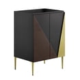 thumbnail image 2 of Modway Alchemist 24" Bathroom Vanity Cabinet (Sink Basin Not Included) in Black Gold, 2 of 9