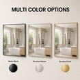 thumbnail image 6 of Wall-Mounted Mirror Aluminum Alloy Frame Bathroom Wall Mirror for Vanity Living Room, Bedroom Entryway Room Home Decor 24" x 30", 6 of 12