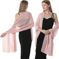 thumbnail image 2 of Pink ,Scarf Women,Shawl , Chiffon Scarf , Women Scarf,Thin Wrap Scarf,175*70cm,Shawls for Evening Dresses,Chiffon Stole,For Bride Wedding Scarf,Soft &, 2 of 5