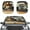 Mouse Hedgehog Automobile, variant on Kuiaobaty Automotive Windshield Sunshades Retro Black Leopard Print Keep Car Interior Cool Auto Front Window 2 Pcs UV Protection Sun Shield Cover Universal Fit Small Sedans Mini SUVs