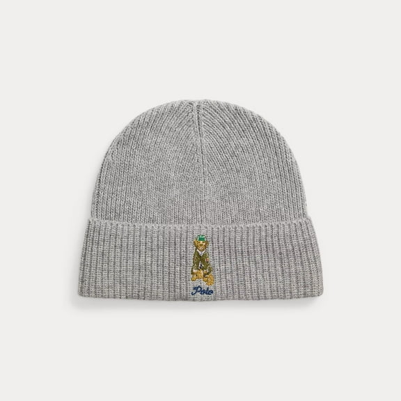 POLO Dog-Embroidered Rib-Knit Beanie