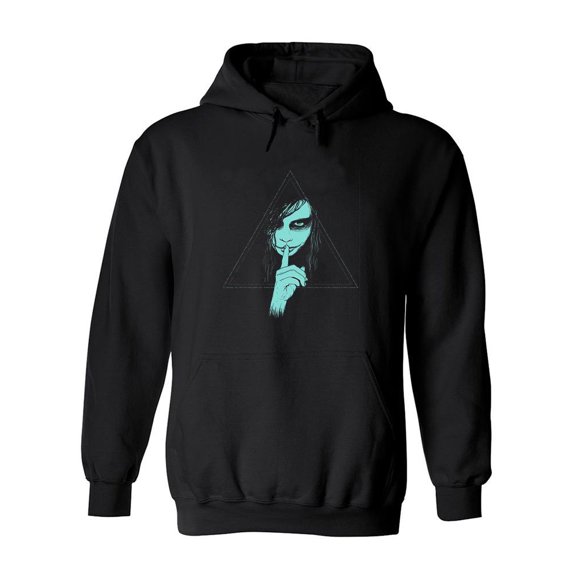 Misterious Girl Hoodie Men -Image by Shutterstock, Male Large