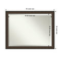 thumbnail image 4 of Amanti Art Cyprus Walnut Beveled Wood Wall Mirror 34.75 x 44.75 in., 4 of 10
