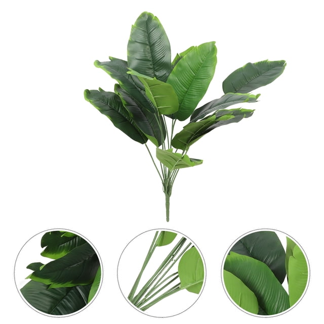CRILSTYLEO Adorno De Planta Falsa Verde De Plástico Para Del Hogar