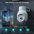 thumbnail image 6 of Toguard 2 Pack SC25 2K/3MP Wired Security Camera Outdoor PTZ WiFi Dome Surveillance Camera, 6 of 9