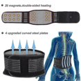 thumbnail image 2 of Heating Pad For Back Pain Massage - Heated Waist Belt Wrap - Belly And Back Pain Relief Lumbar Spine StomachXL, 2 of 5