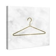 thumbnail image 4 of Wynwood Studio Fashion and Glam Modern Canvas Art - Golden Hanger, Wall Art for Living Room, Bedroom, and Bathroom, 30 in x 30, Gold and White Home Decor, 4 of 5