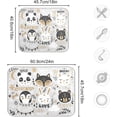 thumbnail image 3 of SKYSONIC Absorbent Dish Drying Mat Funny Animals Series Kitchen Counter Mat Protector,Reversible,Medium 18 x 16 Inches, 3 of 7