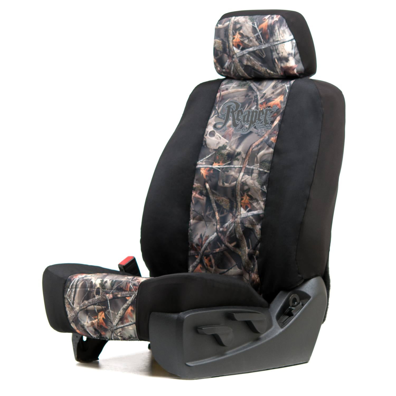 Universal Canvas Low Back Bucket Seat Cover W/Headrest Cover