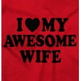 thumbnail image 2 of I Love My Awesome Wife Cute Husband Men Big & Tall Graphic Hoodie Brisco Brands 5X, 2 of 6