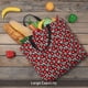 thumbnail image 5 of Balery Red Floral Bolsa de Mano para Mujeres con Cremallera, Bolsa de Gimnasio con Compartimentos, Bolsa para Laptop, Bolsa para Trabajo, 5 of 7