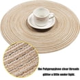 thumbnail image 3 of Juego de 6 manteles individuales redondos para cama, 6 manteles individuales redondos lavables para mesa de cocina, manteles redondos de 15 pulgadas, 3 of 6