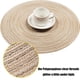 thumbnail image 3 of Protectores de mesa de diseño exclusivo, manteles individuales antideslizantes, lavables y resistentes al calor, juego de 6, 15 pulgadas de diámetro, eleve su mesa de comedor con manteles de, 3 of 6