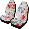 thumbnail image 1 of Set Of 2 Car Seat Covers Roses Pattern Universal Auto Front Seats Protector Fits For Car,suv Sedan,truck, 1 of 4