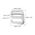 thumbnail image 2 of Uxcell 0.98" 25mm Webbing Release G Hook Buckle Adjusters for Backpack Strap, 2Pack Silver Tone, 2 of 5