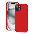 thumbnail image 1 of Funda Para iPhone 14 Silicon Interior Afelpado Antigolpes Suave Rojo, 1 of 6