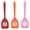 Red+Pink+Orange, variant on D-GROEE 3Pack Silicone Slotted Fish Turner Spatula for Baking, Cooking Heat Resistant Non Stick Cookware Strong