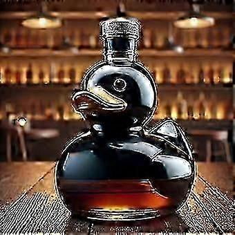 Funny Whiskey Decanter, Funny Duck Liquor Bottle, Red Wine Decanter, Novelty Unique Container for Scotch Whiskey, Vessels Gift 10*7.6cm