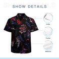 thumbnail image 7 of High Quality Hawaiian Shirts for Men Short Sleeve Aloha Beach Shirt Floral Summer Casual Button Down Shirts Blouses 3V6NWG, 7 of 7