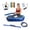 Blue, variant on Vibration Plate Exercise Machine, Lymphatic Drainage Vibrating Plate Massagers With Loop Bands, 9 Preset Programs & 99 Speeds, Vibration Plates For Weight Loss Whole Body Workout Gym