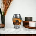 thumbnail image 5 of JAGASY Elephant Unique Urn for Father - Orange Small Urn for Ashes Adult Male & Female - Clouds Sunset River Decorative Urns for Mother - Keepsake Cremation Urns for Mom & Dad - (3 Inch), 5 of 7