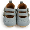 thumbnail image 4 of Baby Girl Mary Jane Flats Lace Bow Non-Slip Soft Sole Newborn First Walker Wedding Princess Party Dress Shoes, 4 of 6