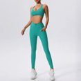 thumbnail image 1 of Ropa deportiva, chándal para mujer, conjunto de Yoga, traje deportivo de 2 piezas, ropa de gimnasio, mallas para correr de cintura alta, ropa atlética para entrenamiento, 1 of 5