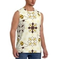 thumbnail image 2 of Yiaed Sweet Bee Print Men's Singlet Vests Summer Running Muscle Tank Tops Gym Undershirt Round Neck Sleeveless for man, 2 of 5