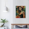 thumbnail image 4 of Nawypu Black Woman With Dreadlocks On Her Head African American Canvas Wall Art Abstract Modern Artwork Wall Decor Posters Art Prints Decorations for Bedroom,Living Room,Home, 4 of 5