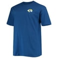 thumbnail image 2 of Men's Fanatics Branded Royal Los Angeles Rams Big & Tall #1 Dad 2-Hit T-Shirt, 2 of 3