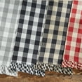thumbnail image 2 of Park Designs Dove Buffalo Check Ruffled Table Runner 13" X 54", 2 of 4