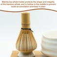 thumbnail image 6 of Uxcell Ceramic Chasen Stand 72mm Matcha Whisk Holder Tea Set Whisks Stand White, 6 of 7