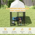 thumbnail image 6 of PawHut 6' x 4' x 6' Dog Playpen Outdoor, Dog Kennel Dog Exercise Pen with Lockable Door, Water-resistant Canopy, for Medium and Large Dogs, 6 of 9