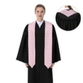 thumbnail image 4 of Fuzoiu Ribbon Bow Print Graduation Sash,Graduation Stole,Unisex Adult Graduation Stole Shawl 91" Long,for Academic Commencements Shawl-Sharp Corner, 4 of 7