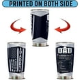 thumbnail image 6 of Dad Tumbler Gifts for Daddy from Daughter Son Nutrition Facts 20oz Stainless Steel Insulated with Lid Thermos Coffee Cup Travel Drinking Mug Christmas Birthday Retirement Gift Fathers Day Dad, 6 of 7