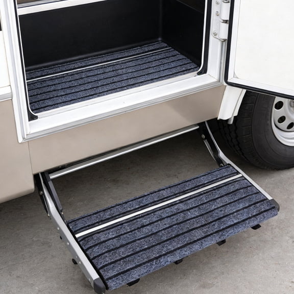 Mobutofu Rv Step Cover Multi Color Anti-Slip Durable Outdoor Mat with Reflective ps