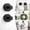 Black, variant on 2 Pack Suction Cup Hooks, No-Drill Wall Hooks for Glass, Tile & Mirror, Black Wreath Hanger for Front Door, Bathroom Shower Towel Hook