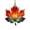 Light Blue, variant on 1 Pc Stained Glass Acrylic Maple Leaf Ornament, 3.15 inch Fall Maple Leaf Hanging Decorations, Fall Tree Ornament, Halloween Stained Glass Decoration, Autumn Maple Leaves Decor for Home