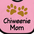 thumbnail image 4 of Inktastic Chiweenie Mom Paw Print Girls Baby Bib, 4 of 4