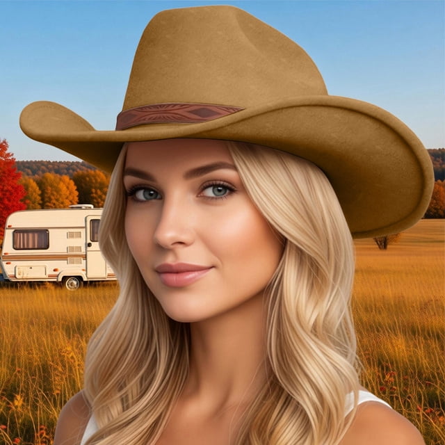 Classic Western Cowboy Hat For Stylish Everyday Wear Your Jazz Accessory With Distinctive Brim Design