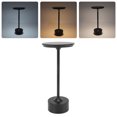 thumbnail image 1 of Cordless Table Lamp Rechargeable 2000mAh 3 Levels Brightness Portable USB C LED Metal Bedside For Living Room Office Bedroom Dormitory Restaurant Camping, 1 of 8