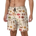 thumbnail image 2 of Fotbe Retro Autum Mushrooms Men’s Swim Trunks Quick Dry Swim Shorts Board Shorts with Mesh Lining-X-Large, 2 of 9