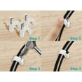 thumbnail image 4 of Monoprice Circle Cable Clips with Steel Nail, 10mm, 100 pcs/pack, 4 of 6