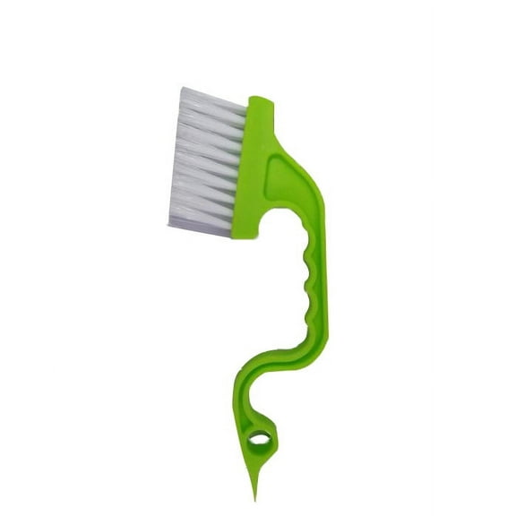 Window Track Cleaning Brush, Deep Clean Sliding Door and Shower Tracks, Scraper for Tight Corners, Ergonomic Handle with Finger Grips, Multi-Purpose Cleaning Tool for Home, Bathroom