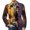 Black, variant on Mens Halloween Corduroy Blazer Jacket Plain Solid Body Pumpkin Front Print Two Pocket Halloween Vacation Outer Apparel Red 2XL