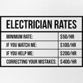thumbnail image 2 of CafePress - Electrician Rates - Adjustable Unisex Printed Trucker Hat with Mesh Back, 2 of 10